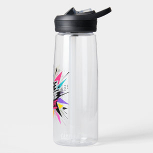 Erstelle Wachse Wiederhole Motivations-Typografie Trinkflasche