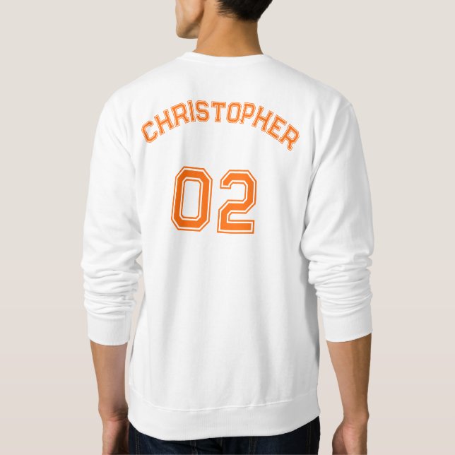 Erstellen des Spielernamen Jersey Nummer Klassisch Sweatshirt (Rückseite)