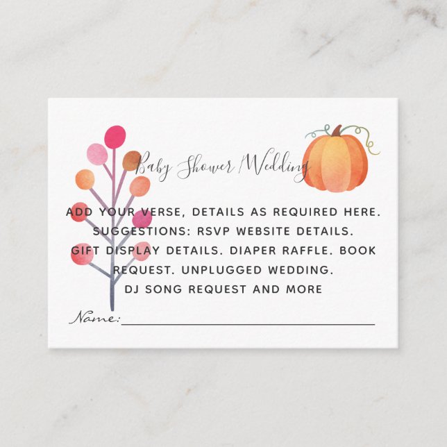 Erstellen eigener Ereignisdetails Beilagen - Fall  Begleitkarte (Vorderseite)