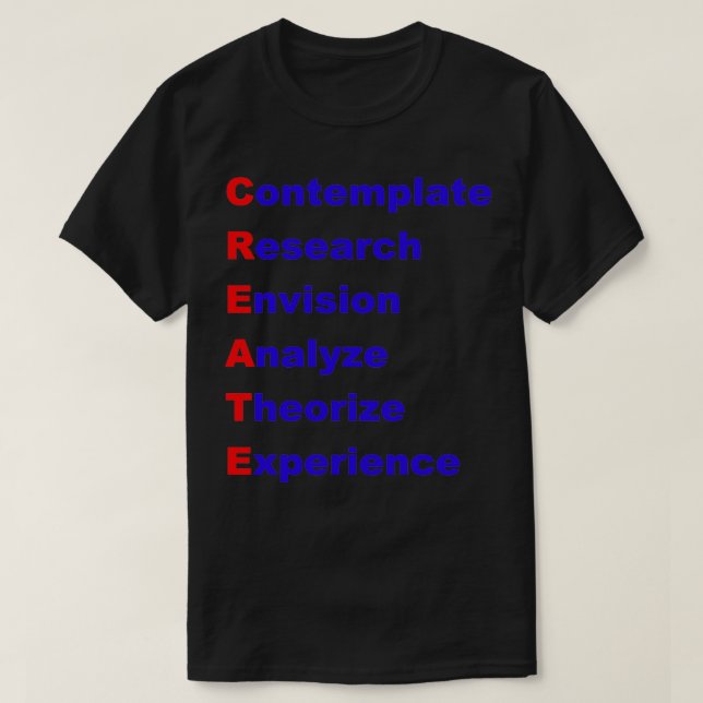 Erstellen einer akademischen Analyse der Gegenstan T-Shirt (Design vorne)