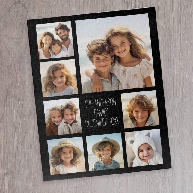 Erstellen einer benutzerdefinierten FotoCollage mi (8 photo personalized puzzle)