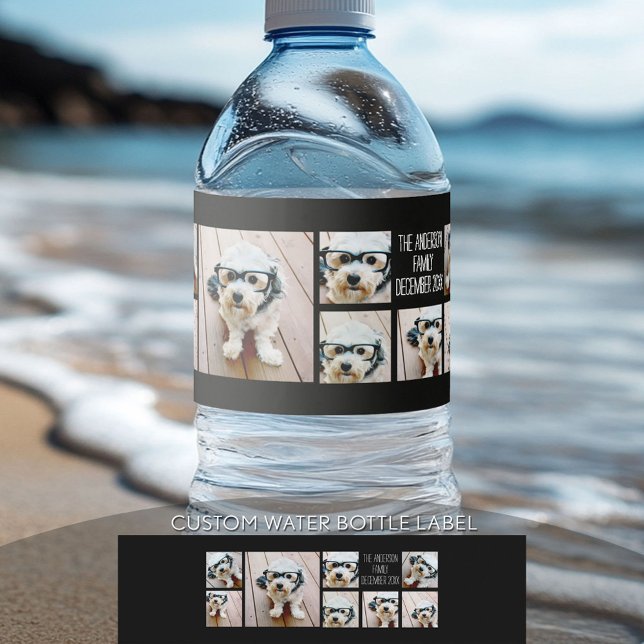 Erstellen einer benutzerdefinierten FotoCollage mi (Custom Graduation Water Bottle Label)