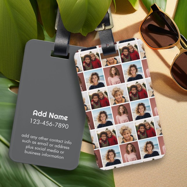Erstellen einer benutzerdefinierten FotoCollage mi Gepäckanhänger (Custom Photo Luggage Tag)