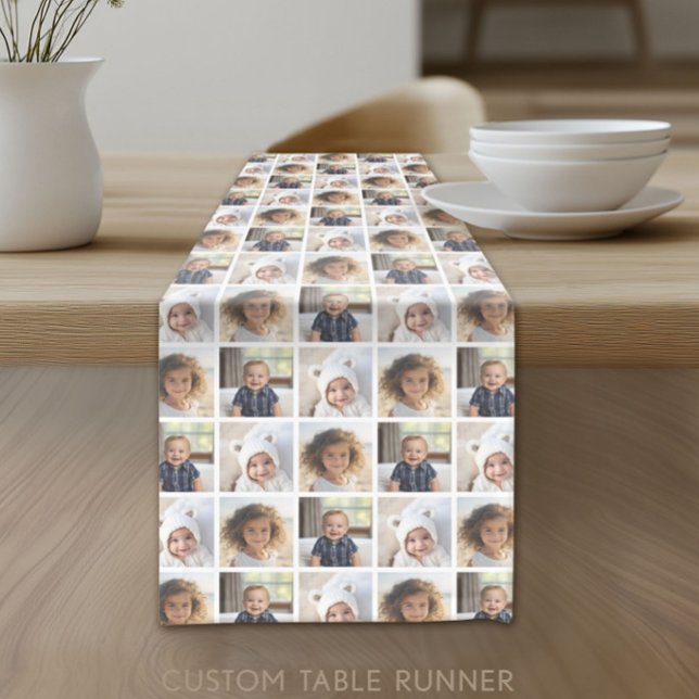 Erstellen einer benutzerdefinierten FotoCollage mi Kurzer Tischläufer (Custom Photo Table Runner)