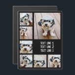 Erstellen einer benutzerdefinierten FotoCollage mi Magnetkarte<br><div class="desc">Eine einfache Foto-Collage mit einem Bereich zum Hinzufügen von Texten. Benutzen Sie Ihr Lieblings-Foto oder Ihre Bilder, um Spaß zu haben und mit Freunden zu teilen. Um die besten Ergebnisse zu erzielen, schneiden Sie Ihre Fotos vor dem Hochladen in Quadrate. Sie können auch die Hintergrundfarbe und den Schriftart im erweiterten...</div>