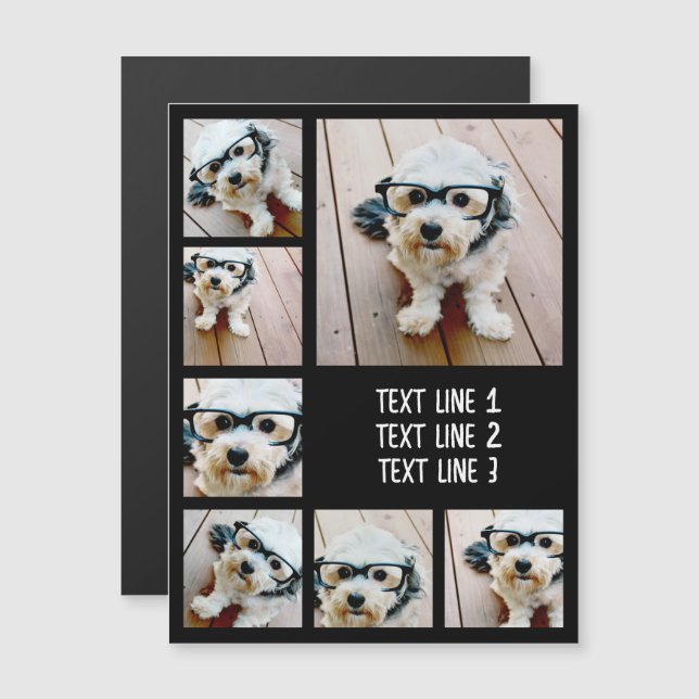 Erstellen einer benutzerdefinierten FotoCollage mi Magnetkarte (Vorne/Hinten)