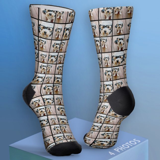 Erstellen einer benutzerdefinierten FotoCollage mi Socken (Custom Face Socks - Add Your Photo)