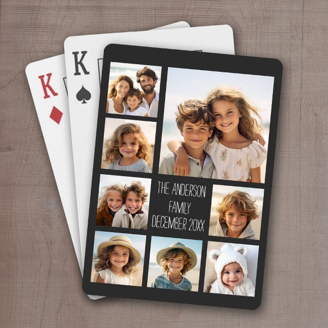 Erstellen einer benutzerdefinierten FotoCollage mi Spielkarten (Add 8 photos to personalize a set of playing cards. Make a great gift for friends and family.)