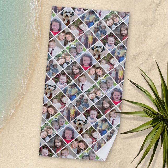 Erstellen einer benutzerdefinierten FotoCollage mi Strandtuch (Personalized Beach Towel with Photos)