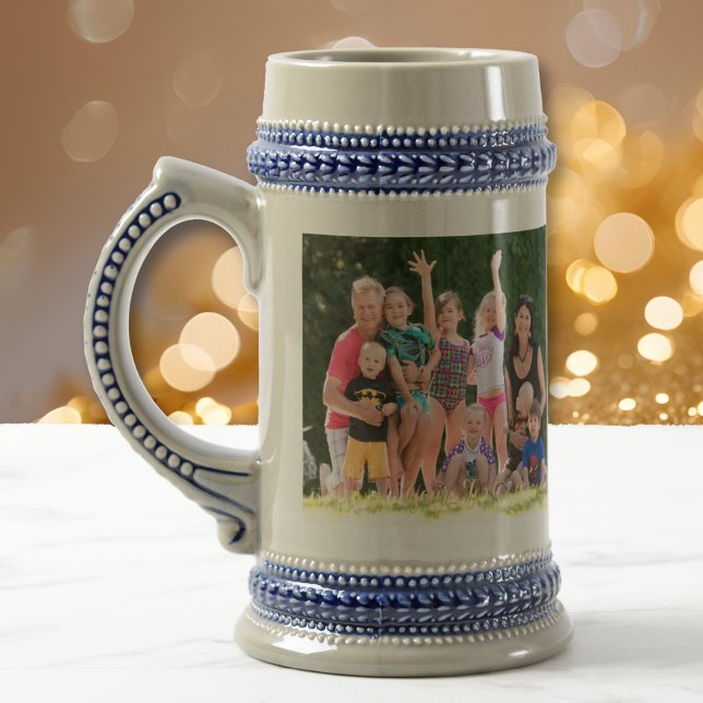 Erstellen einer benutzerdefinierten Vintagen Biers Bierglas (Create Custom Vintage Style Beer Stein Photo Mug)