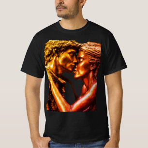 Erstellen einer Bronzeskulptur eines prähistorisch T-Shirt