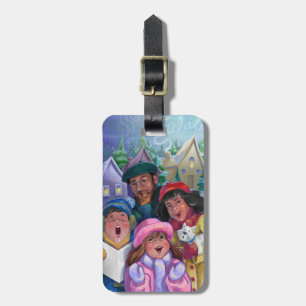 Erstellen einer Caroling-Illustration Gepäckanhänger