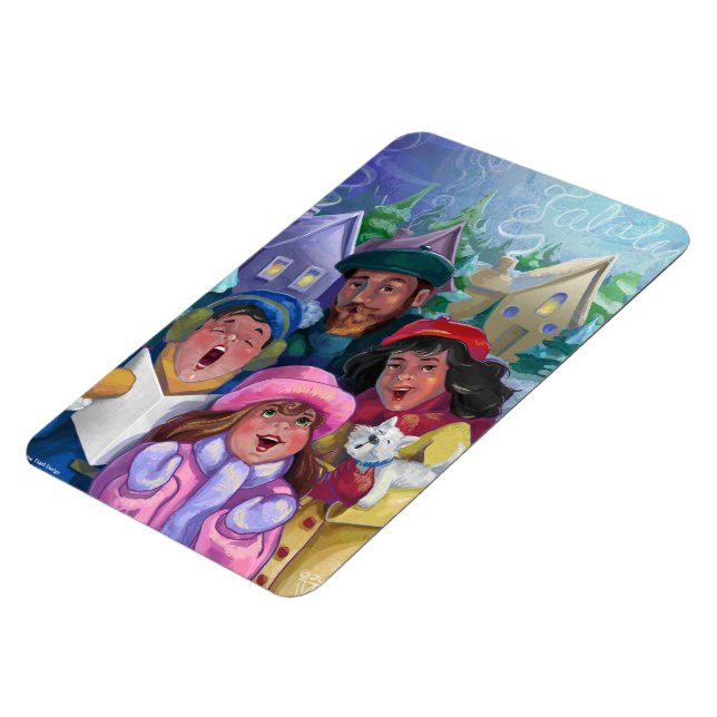 Erstellen einer Caroling-Illustration Magnet (Linke Seite)