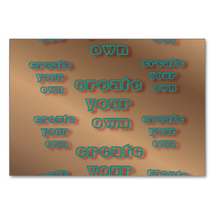 🤍 Erstellen einer eigenen benutzerdefinierten Vor Tischnummer