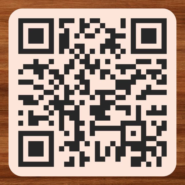 Erstellen einer Rose-Gold-benutzerdefinierten QR-C Quadratischer Aufkleber (Create Rose Gold Custom QR Code Website Address Square Sticker)