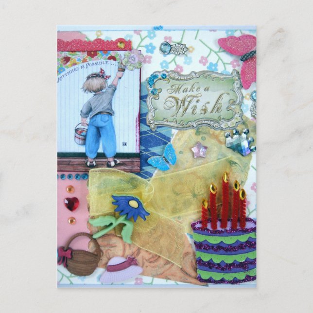 Erstellen einer Wunschpostkarte Postkarte (Vorderseite)