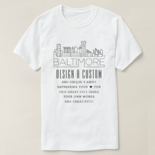 Erstellen eines benutzerdefinierten Baltimore, Mar T-Shirt