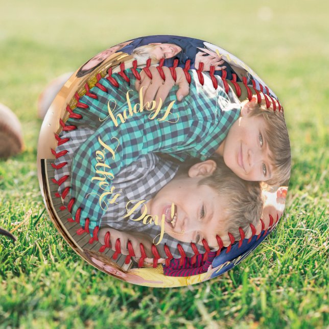 Erstellen eines benutzerdefinierten Fotos für Pers Baseball (Create Custom Personalized Fathers Day Photo Text Baseball)