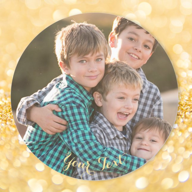 Erstellen eines benutzerdefinierten, klassischen,  runder aufkleber (Create Custom Classic Round Photo Stickers Sheet)