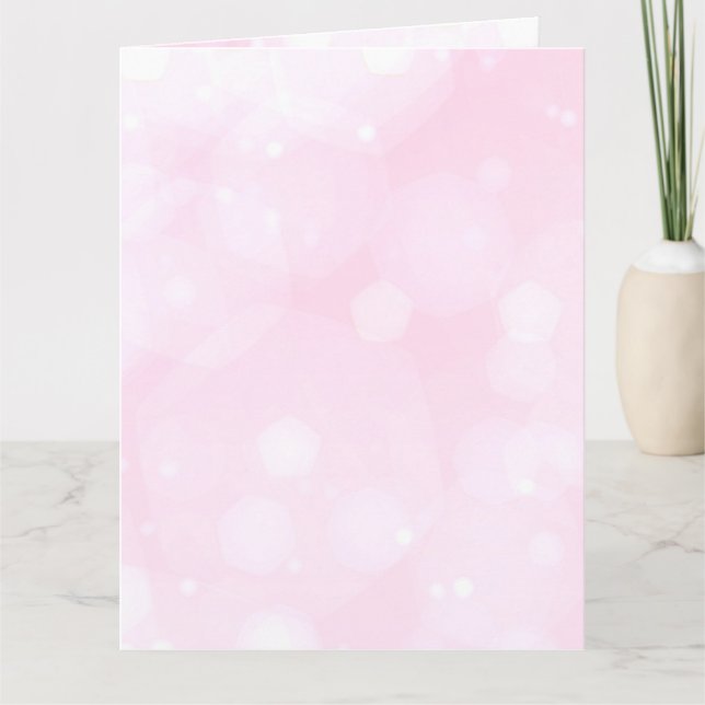 Erstellen eines benutzerdefinierten Pastellrosa Bo Karte (Vorderseite)