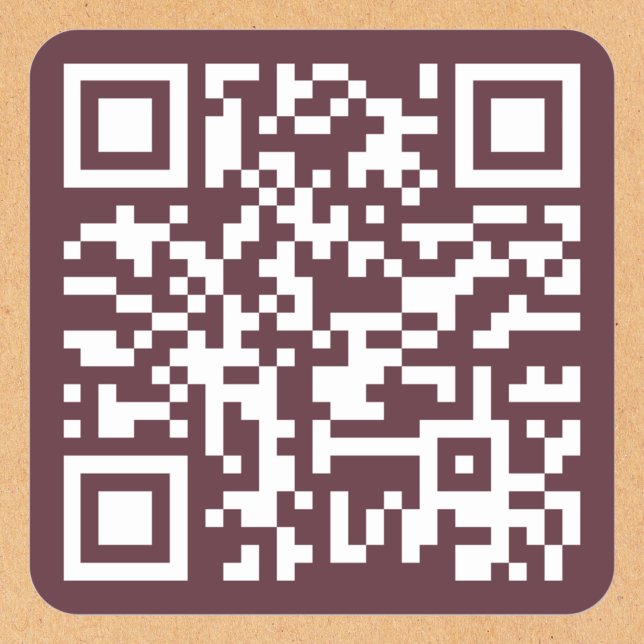 Erstellen eines benutzerdefinierten QR-Codes für k Quadratischer Aufkleber (Create Custom Small Business Owner Website QR Code Square Sticker)