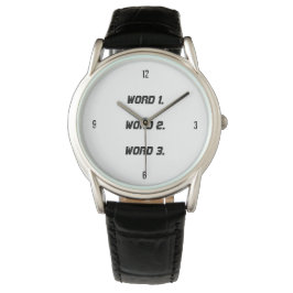 Erstellen eines benutzerdefinierten Textes mit ein Armbanduhr