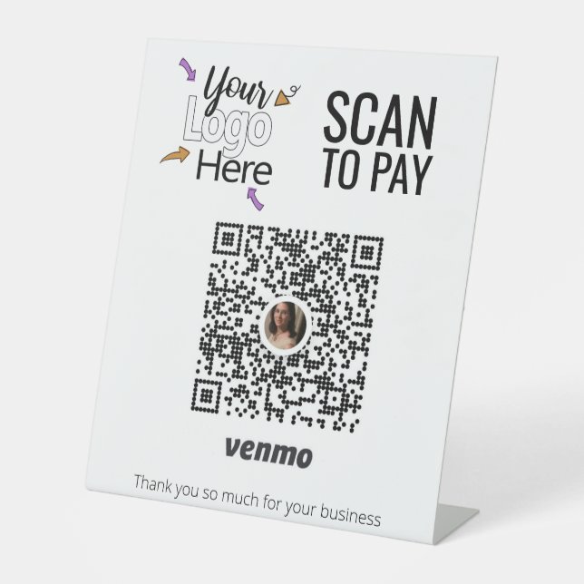 Erstellen eines benutzerdefinierten Venmo für Unte Sockelschild (Vorderseite)