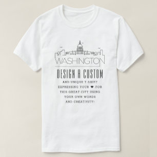 Erstellen eines benutzerdefinierten Washington DC  T-Shirt