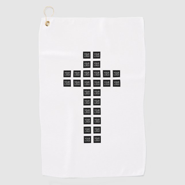 Erstellen eines Cross-Patches mit beliebigen Logos Golfhandtuch (Vorderseite)