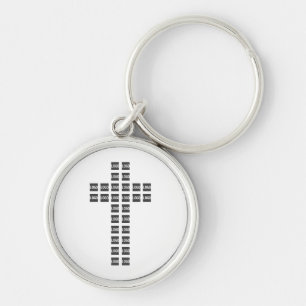 Erstellen eines Cross-Patches mit beliebigen Logos Schlüsselanhänger