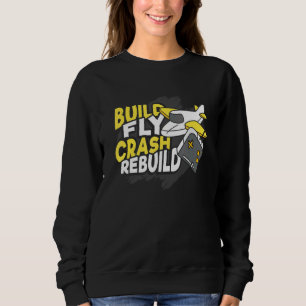 Erstellen eines Fly Crash-Rebuilddesigns für einen Sweatshirt
