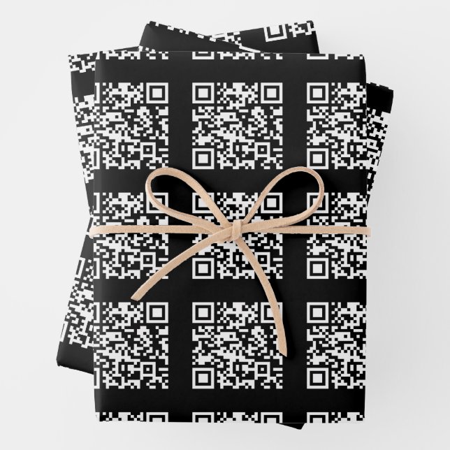 Erstellen eines gestuften QR-Codemusters | bearbei Geschenkpapier Set (Beispiel)