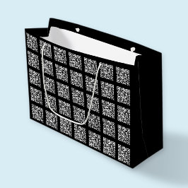 Erstellen eines gestuften QR-Codemusters | bearbei Große Geschenktüte