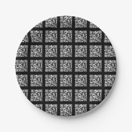 Erstellen eines gestuften QR-Codemusters | bearbei Pappteller