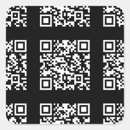 Erstellen eines gestuften QR-Codemusters | bearbei Quadratischer Aufkleber