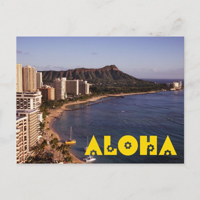 Erstellen eines hawaiianischen Fotos Postkarte (Vorderseite)