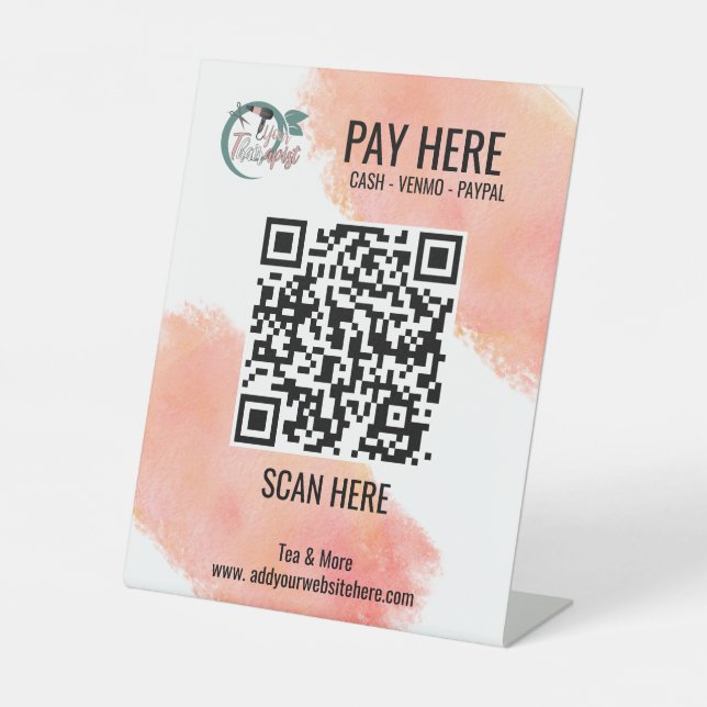 Erstellen eines kostenlosen QR-Codes Venmo für kle Sockelschild (Vorderseite)