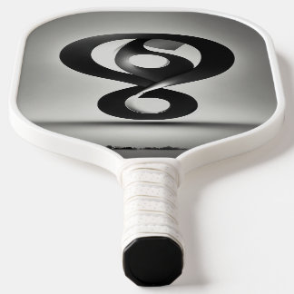 Erstellen eines Logos mithilfe eines Fragezeichens Pickleball Schläger