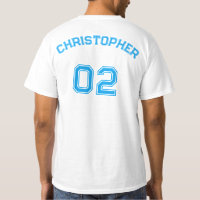 Erstellen eines Mens Player Name Jersey Zahlenwert