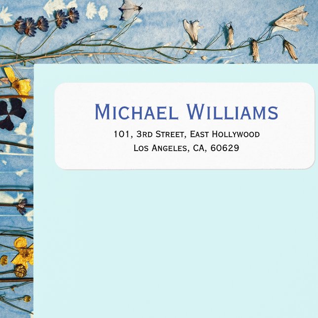 Erstellen eines modernen Personalisierten Rücksend (Create Modern Personalized Return Address Label)