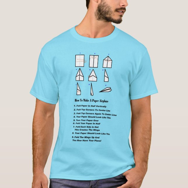 Erstellen eines Papierflugzeugs-T - Shirt (Vorderseite)