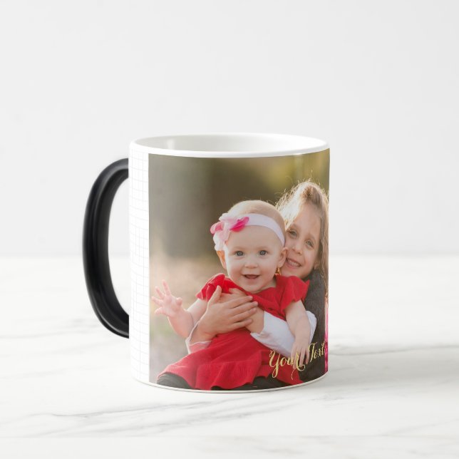 Erstellen eines Personalisierten Foto-Farbwechsels Verwandlungstasse (Vorderseite Links)