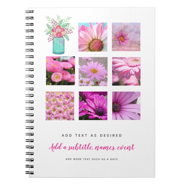 Erstellen eines Personalisierten Journal-ADD-FOTOS Notizblock (Vorderseite)