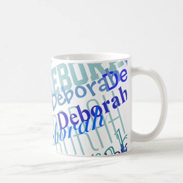 Erstellen eines phantastischen Namensmusters Kaffeetasse (Rechts)