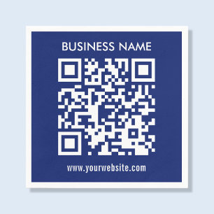 Erstellen eines QR-Codes sofort Modernes, einfache Serviette