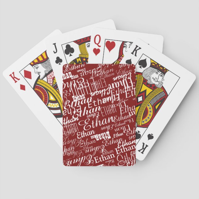 Erstellen eines roten Decks mit dem Namen Karten s Spielkarten (Rückseite)