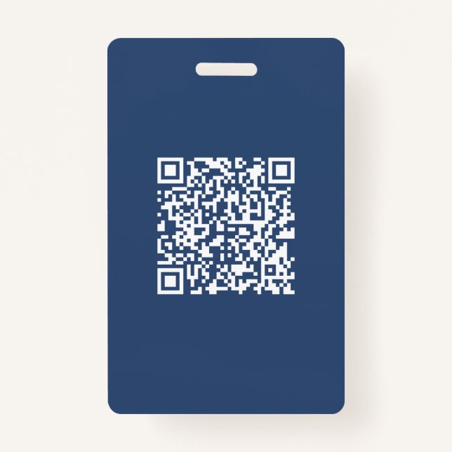 Erstellen eines scannbaren QR-Codes | Verblasenes  Ausweis (Vorderseite)