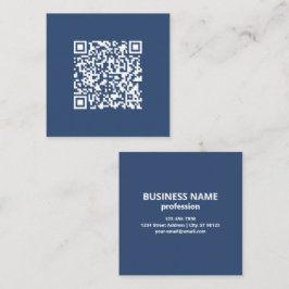 Erstellen eines scannbaren QR-Codes | Verblasenes  Quadratische Visitenkarte