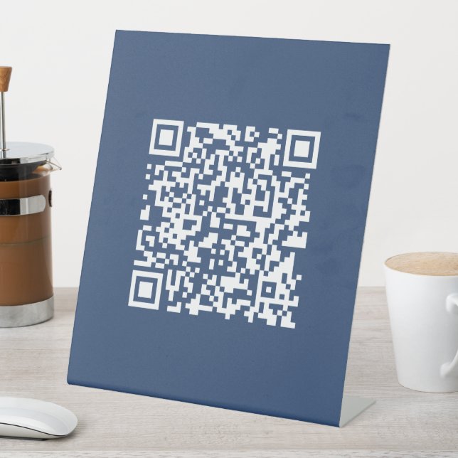 Erstellen eines scannbaren QR-Codes | Verblasenes  Sockelschild (In Situ)