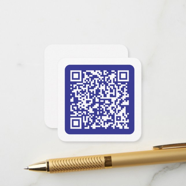 Erstellen eines skalierbaren QR-Codes | Editable D Begleitkarte (Vorderseite/Rückseite Beispiel)